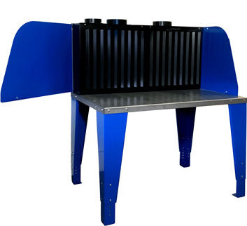 Super-Mesa 1.4m Backdraft Table with side panels